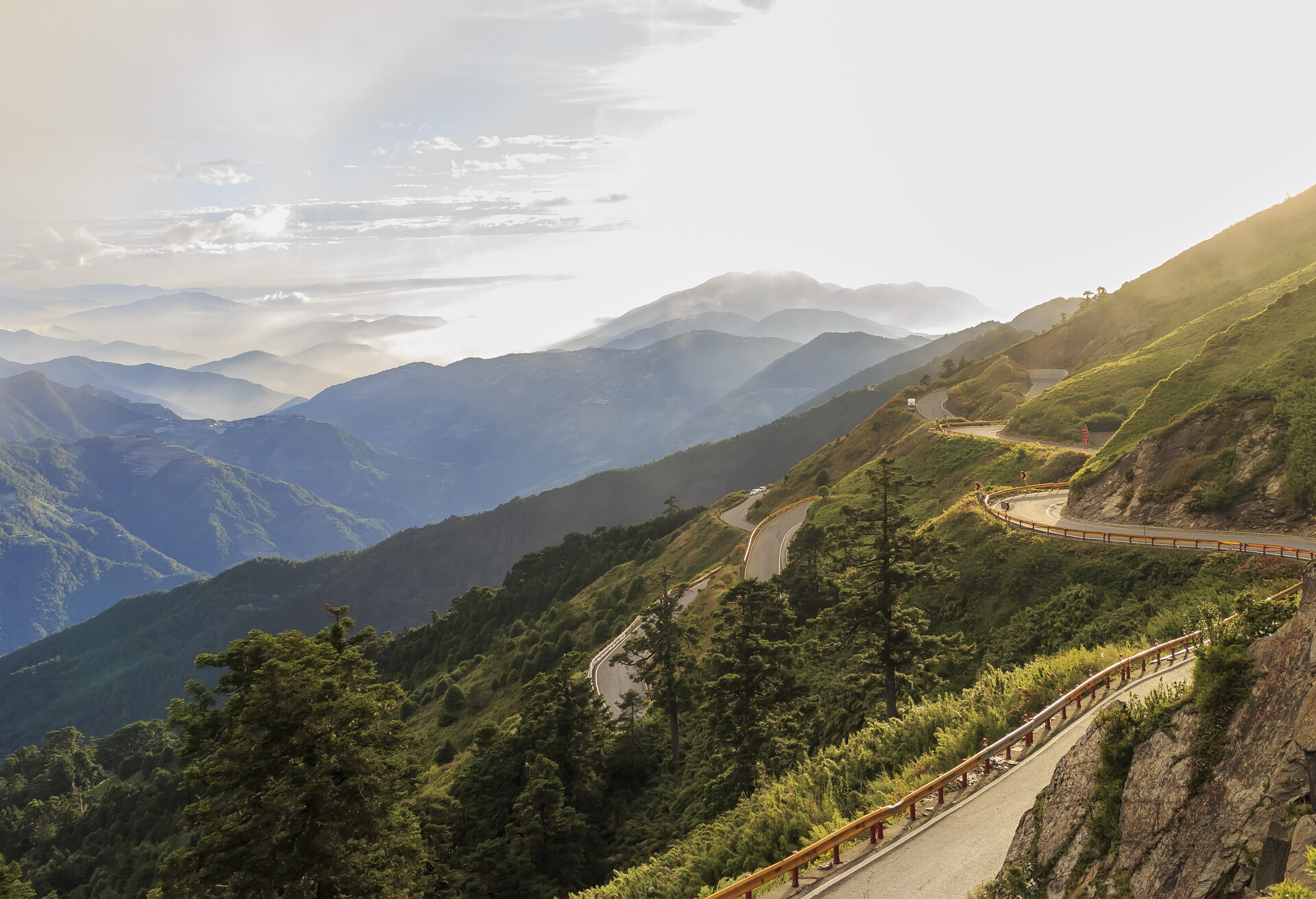 The famous Hehuan Mountain of Taiwan is a 3000m high mountain. Have many great views and hiking path; Shutterstock ID 320176616