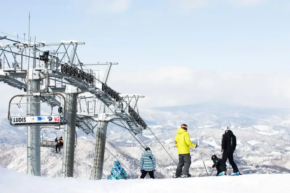 韓國-滑雪-度假村-住宿-龍之谷龍平度假村飯店-滑雪纜車