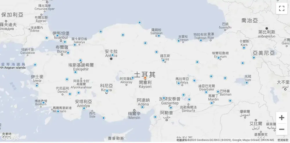 土耳其地圖