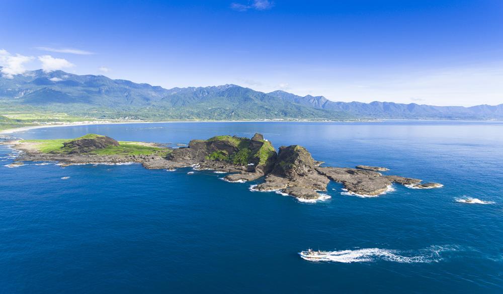 aerial view of Sansiantai in Taitung. Taiwan