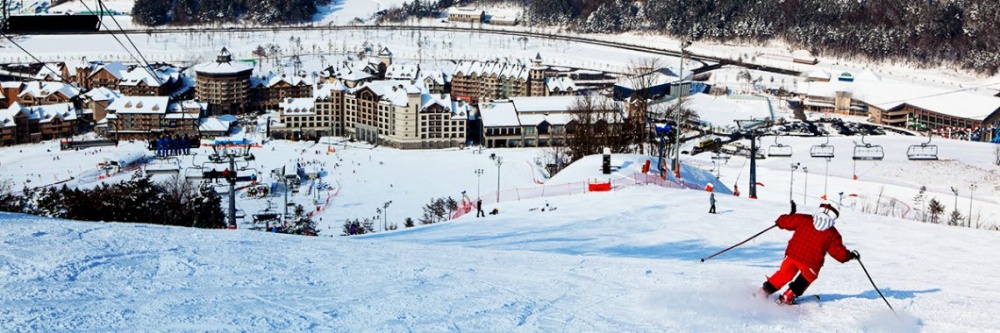 韓國-阿爾卑西亞滑雪度假村-滑雪道2