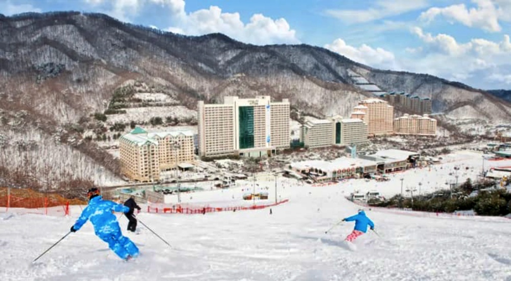 韓國-洪川大明維爾瓦第滑雪場-滑雪道