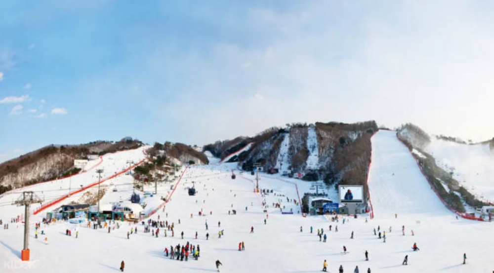 韓國-洪川大明維爾瓦第滑雪場-滑雪道2