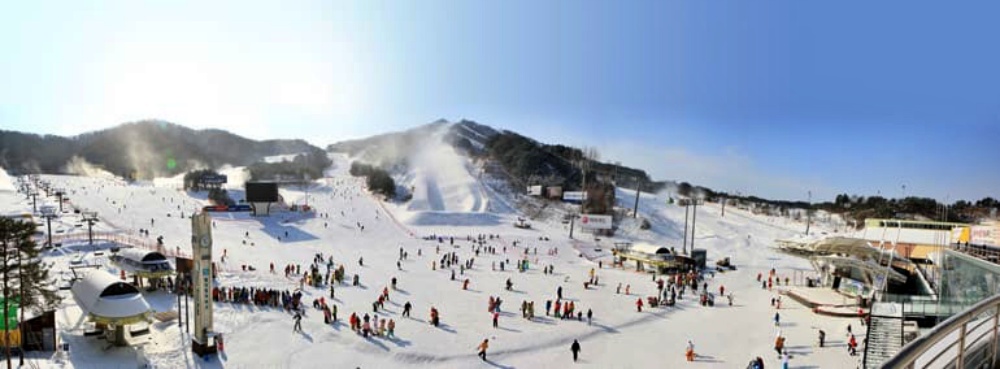 韓國-威利希利滑雪場-滑雪道2