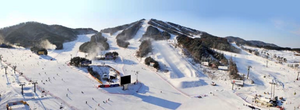 韓國-威利希利滑雪場-滑雪道3