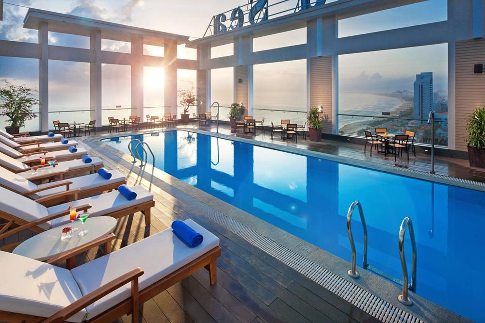 峴港-住宿-推薦-鑽石海飯店-露天泳池